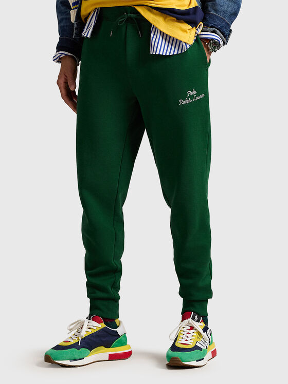 Sports pants  with logo element - 1