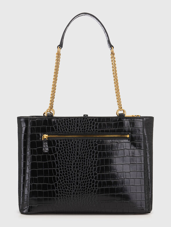 JAMES black bag with croc effect - 2