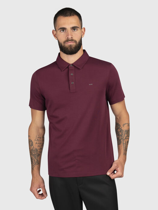 Embroidered logo cotton polo shirt