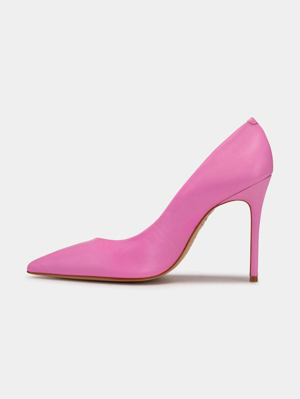 Heeled shoes in beige color - 4