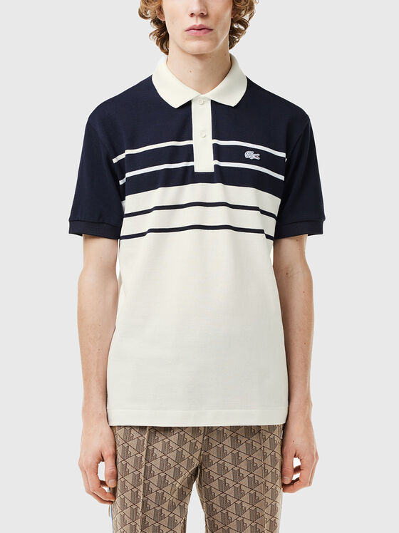 Tricou polo cu dungi - 1