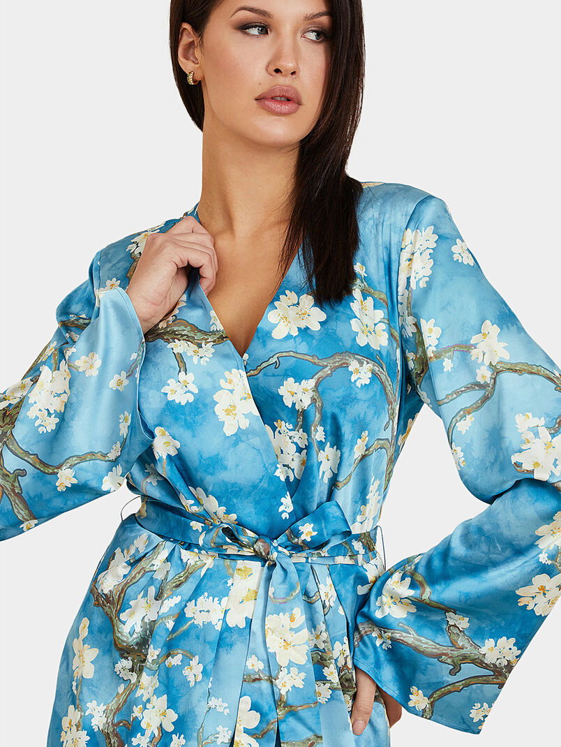BLOSSOM satin kimono - 3
