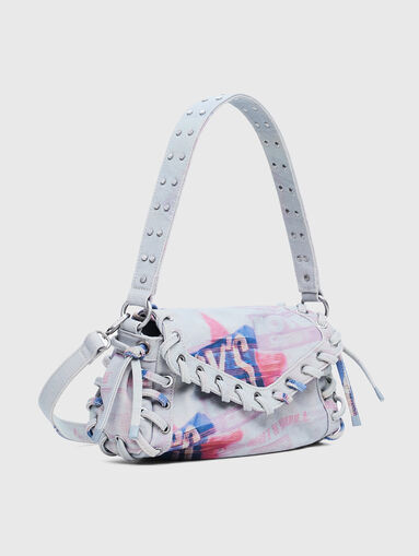Small denim bag with print - 4