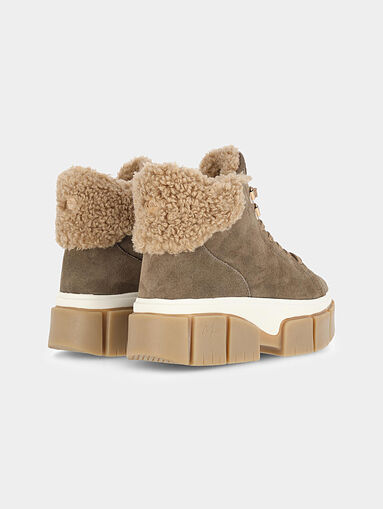 KEYLA ankle boots with faux fur accent - 3