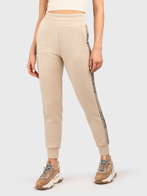 VICTOIRE SCUBA sweatpants in beige - 1
