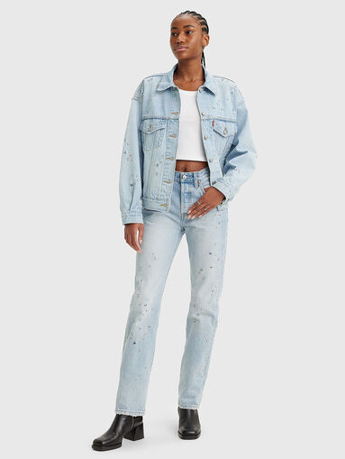 Crystal-embellished jeans 501® - 5