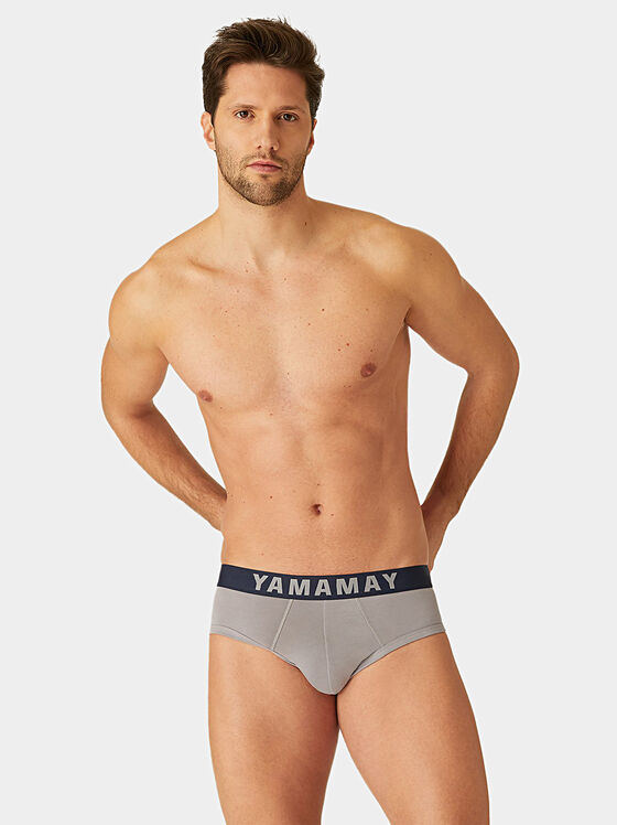 FASHION COLOR Briefs in black - 1