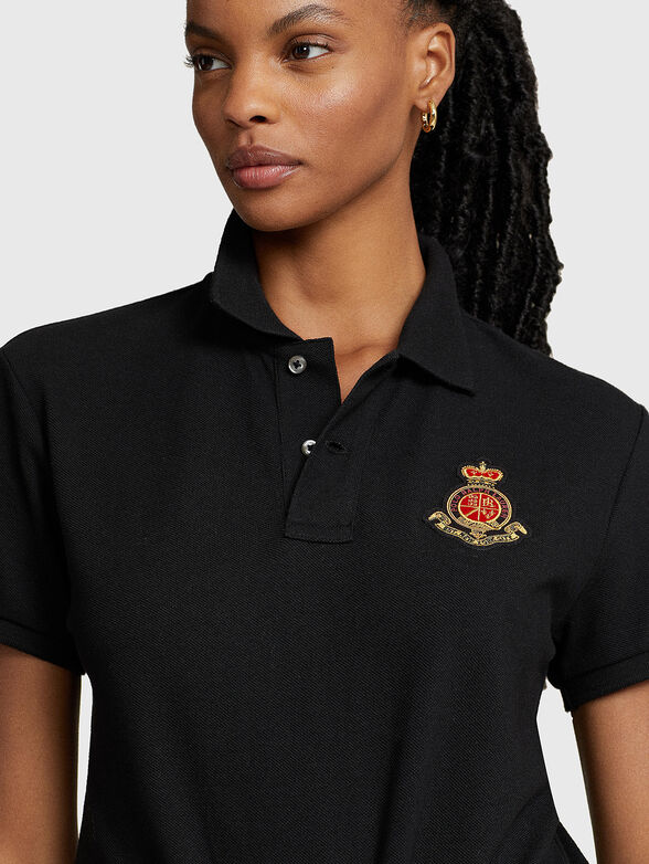 Polo shirt with contrast embroidery  - 4