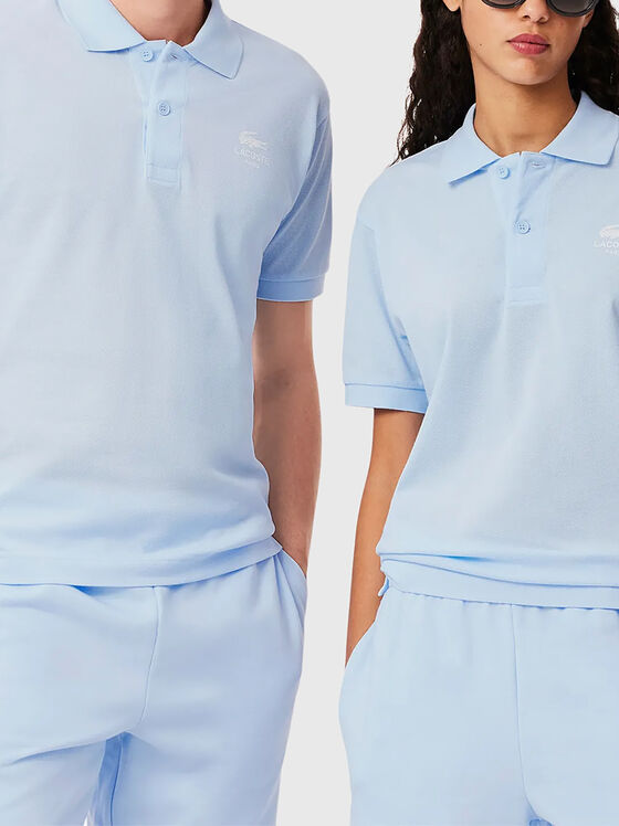 Tricou polo unisex din bumbac cu logo brodat - 1