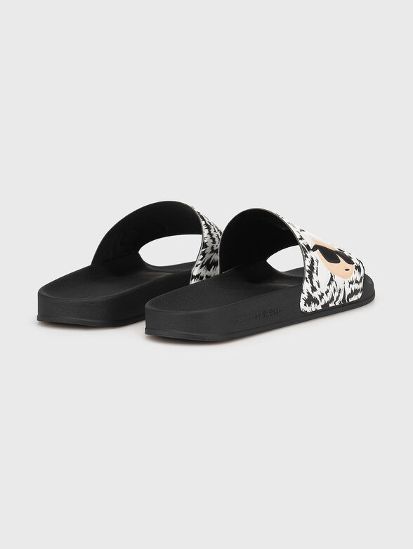 KONDO slippers with animal print - 3