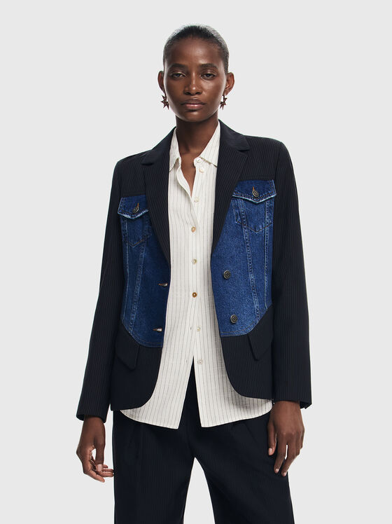 Jachetă SEVILLA cu textură de denim  - 1