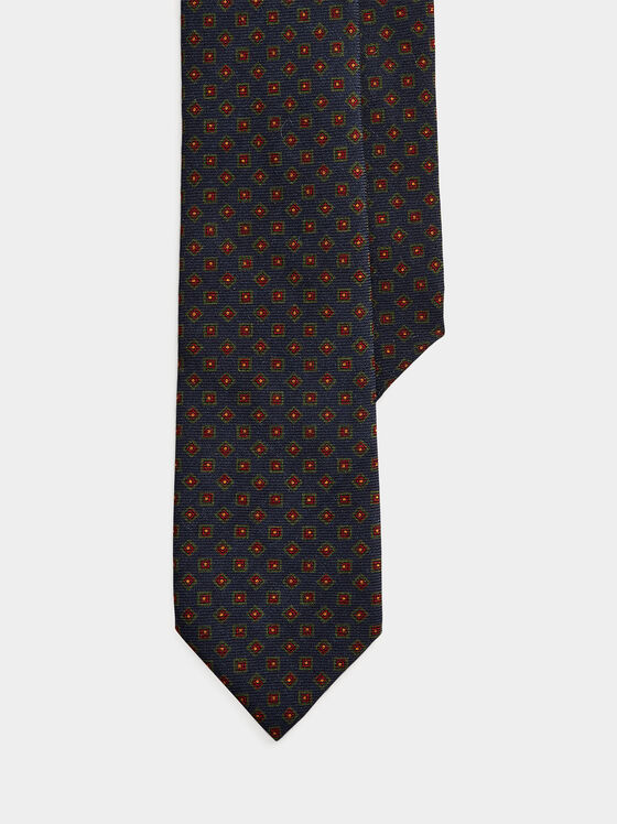 Cravata din lana cu accente geometrice - 1