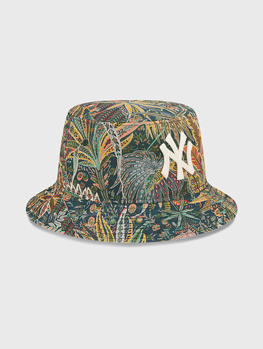 Bucket hat with multicoloured print - 3