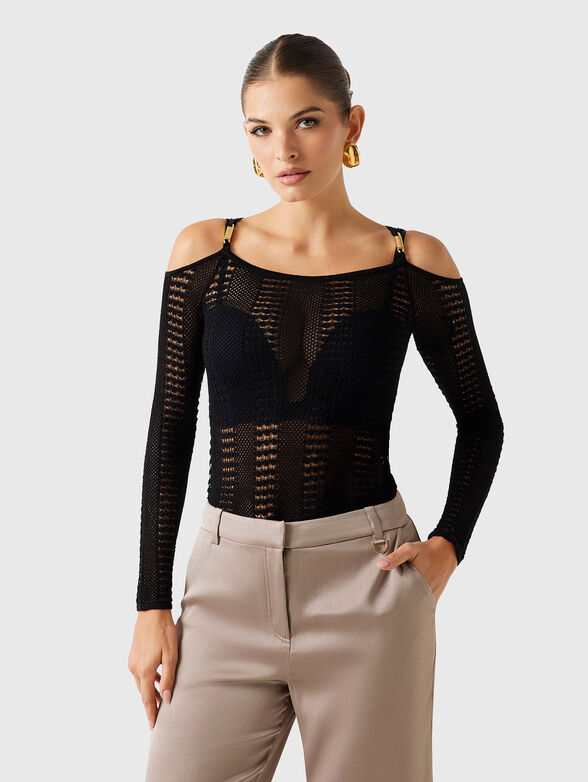 EMMA knitted blouse with cut-out details - 1
