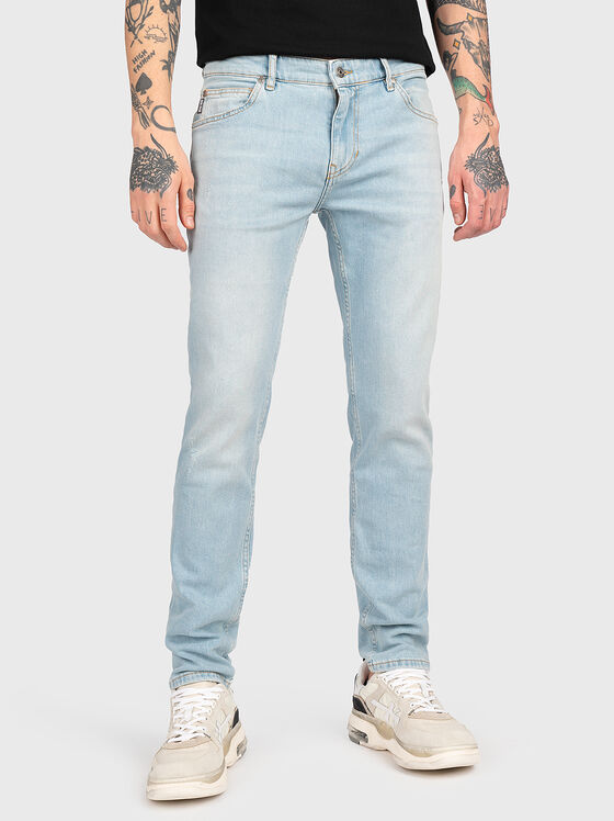 Light blue slim jeans - 1