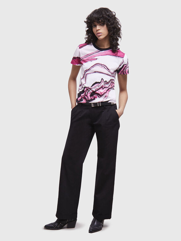 Cotton T-shirt with print - 2