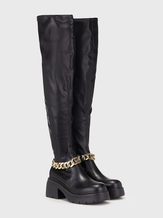 CARRIE 23 boots with accent chain - 2