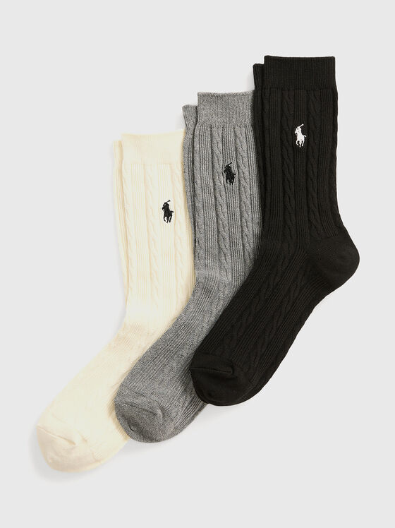 Set of three pairs of socks  - 1