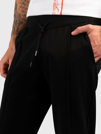 Black sports pants in viscose blend - 4