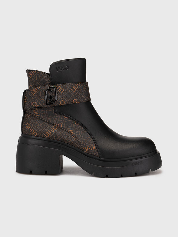 CARRIE 04 ankle boots with logo print - 1