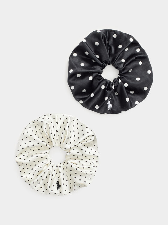 Set of two silk hair elastics  - 1