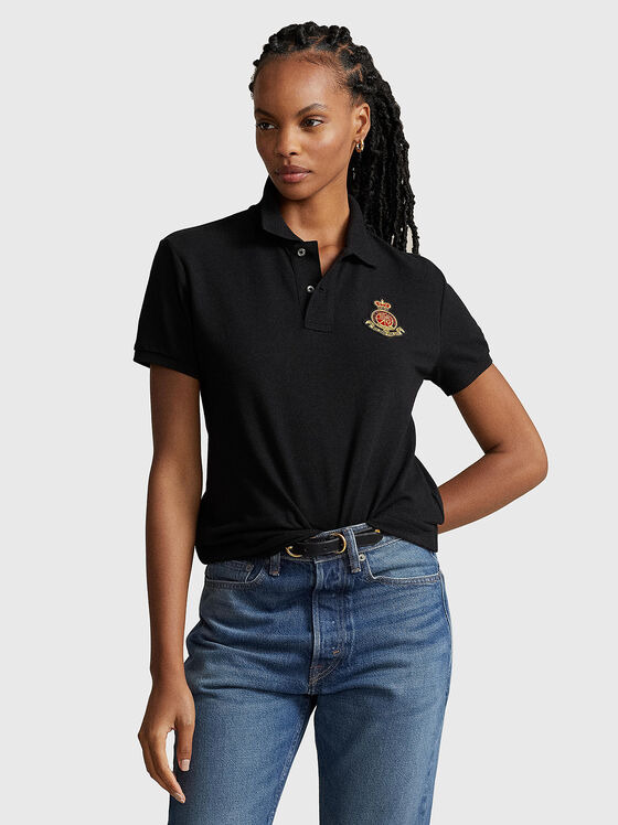 Polo shirt with contrast embroidery  - 1