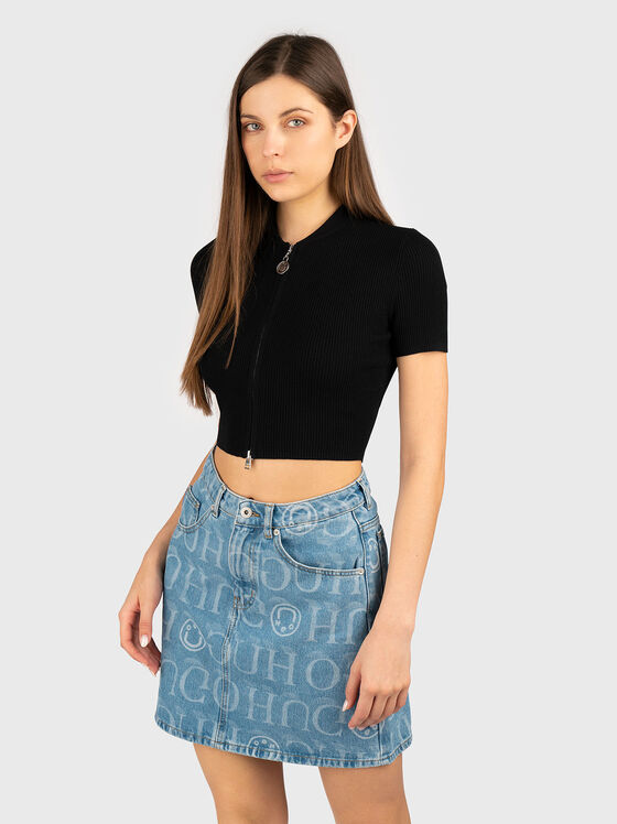 Short vest with zip - 1