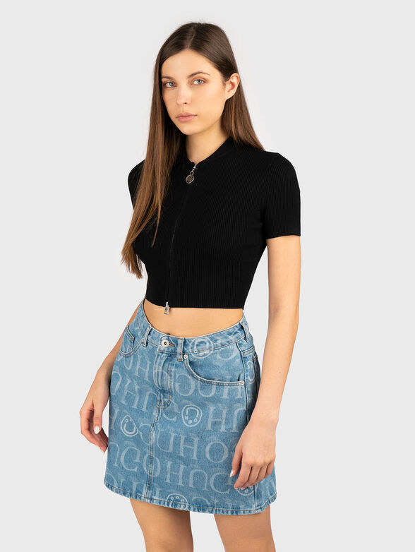 Short vest with zip - 1