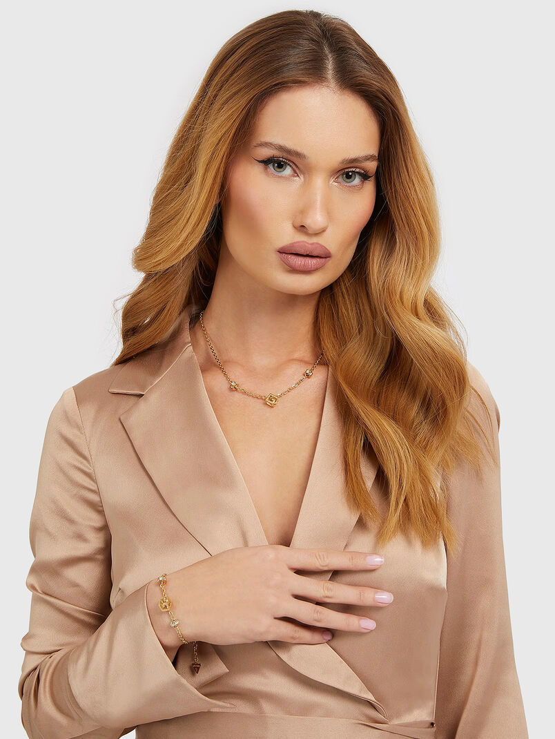 G-CUBE necklace in gold color - 3