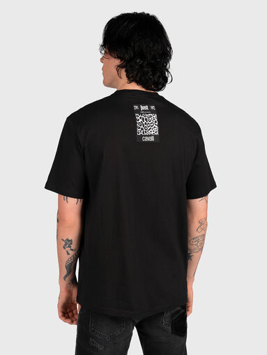 Black T-shirt with contrasting print - 3