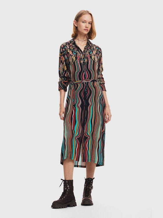 Rochie multicoloră CHARLOTTE - 1