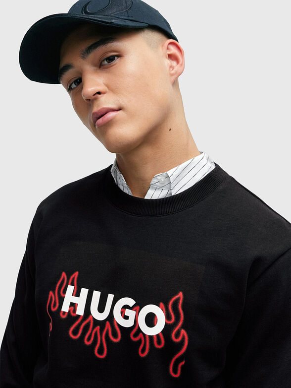 DURAGOL-U241 sweatshirt with contrast print - 4