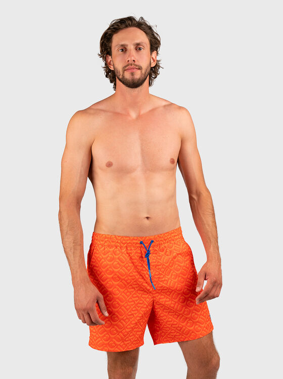 Pantaloni scurți de plajă cu logo imprimat - 1