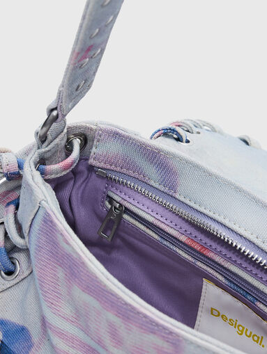 Small denim bag with print - 5