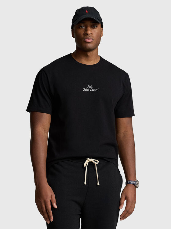 Tricou din bumbac cu logo - 1