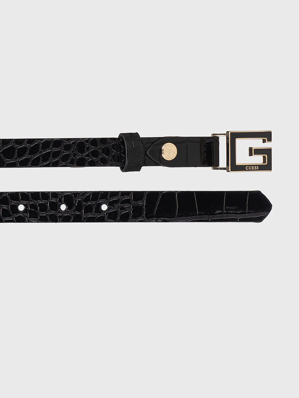 Belt with croc texture - 2