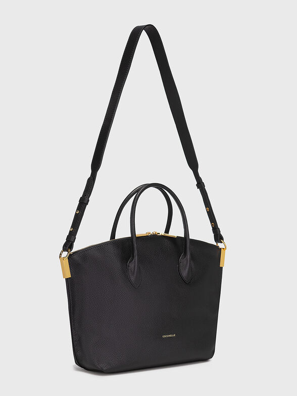 Leather bag with metal accents - 2