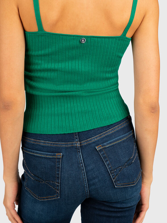 Black top with accent buttons  - 4