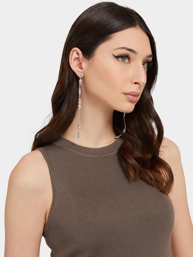 SUNBURST earrings with hanging elements - 3