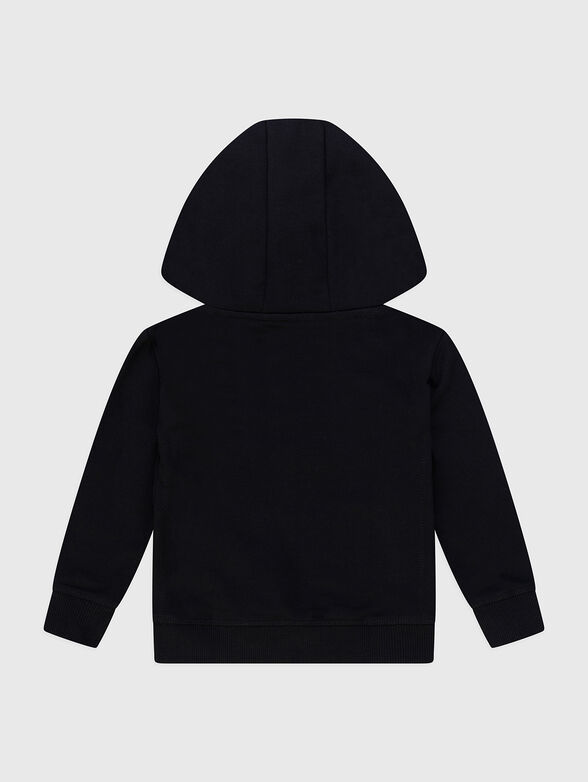 Sweatshirt with hood and logo print - 2