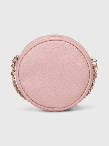 Black crossbody bag with metal logo - 3