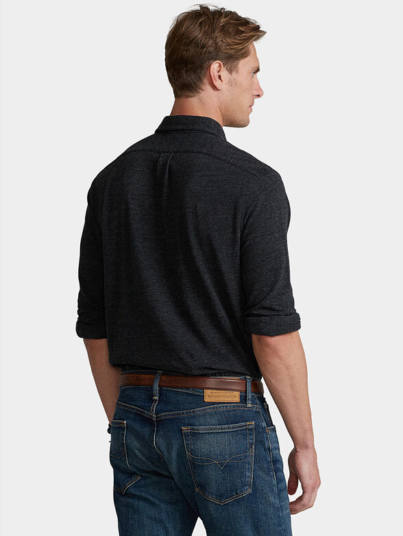 Black cotton shirt - 2