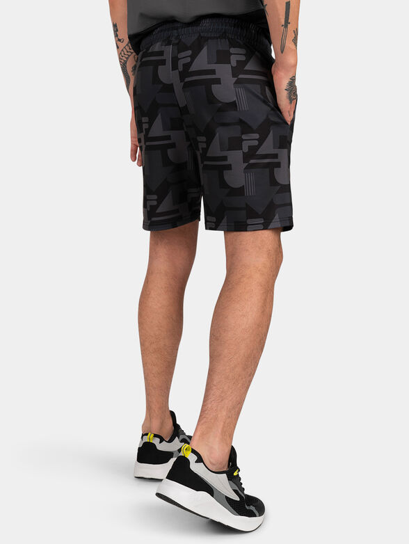 RIWNE AOP logo shorts print - 2