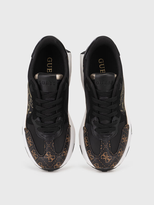 Sports shoes with gold logo accent - 6