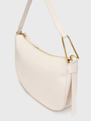 Black hobo bag with metal accent - 5