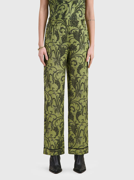 Pantaloni evazați SEUL din vâscoză  - 1