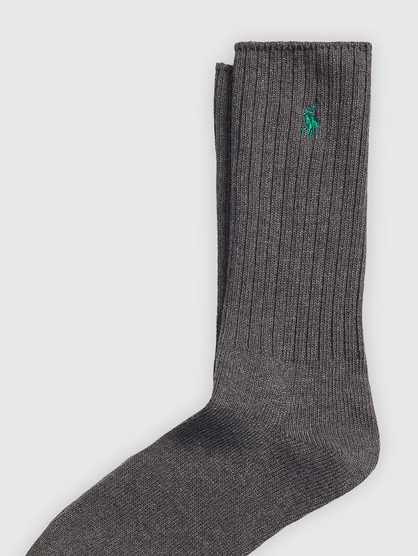 COLOR SHOP grey socks - 2