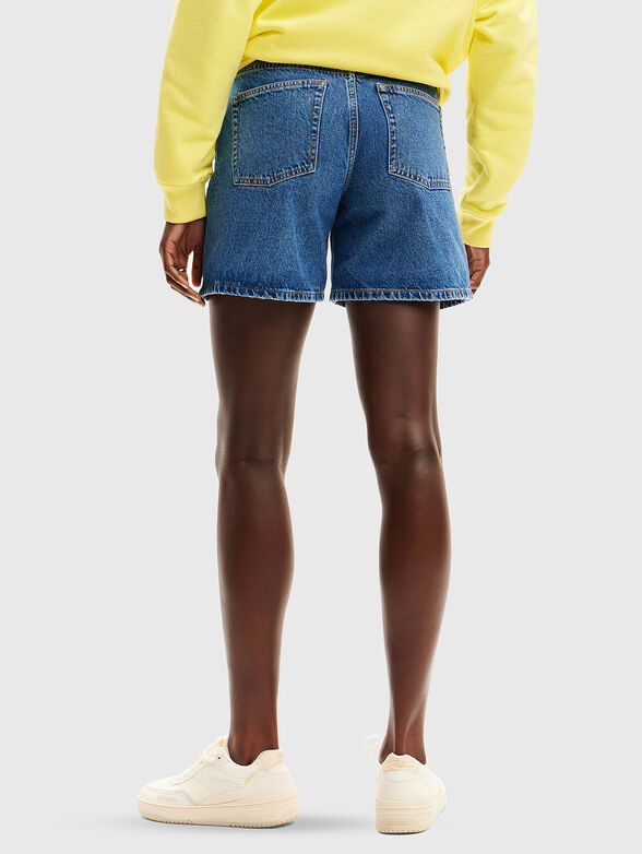 Cotton denim shorts - 2