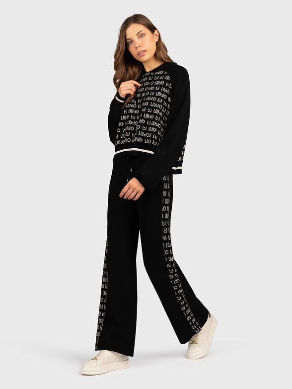 Sweatshirt with contrast logo print - 2