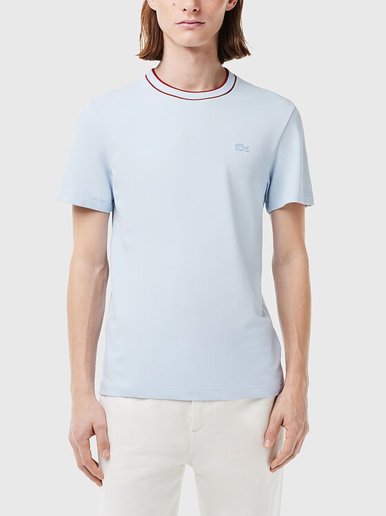 Cotton blend piqué T-shirt  - 1